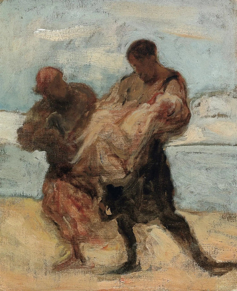 Räddningen - Honoré Daumier