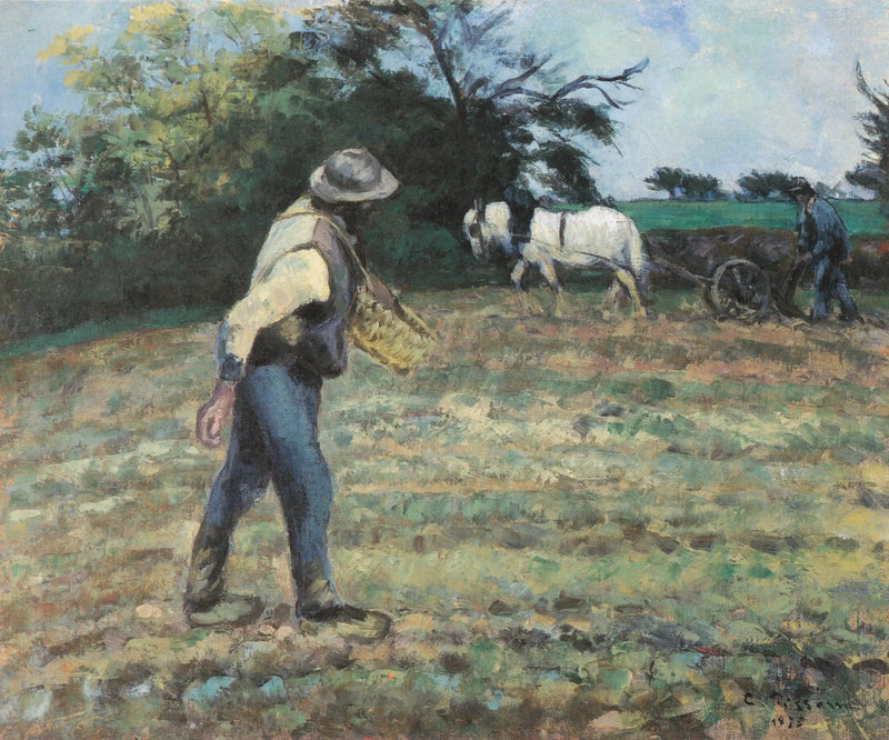 Såningsmannen och Plogaren, Montfoucault - Camille Pissarro