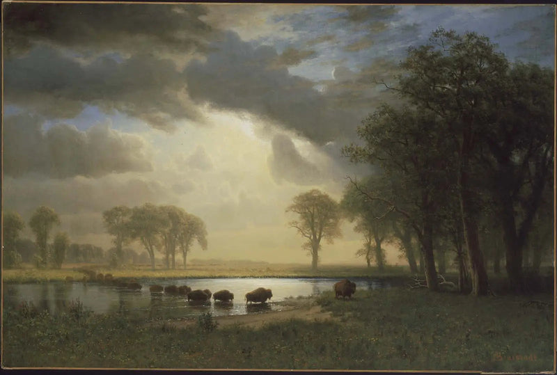 Bisonstigen - Albert Bierstadt