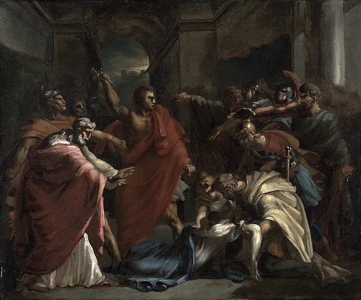 Brutus ed svur efter Lucrezias död - Théodore Géricault