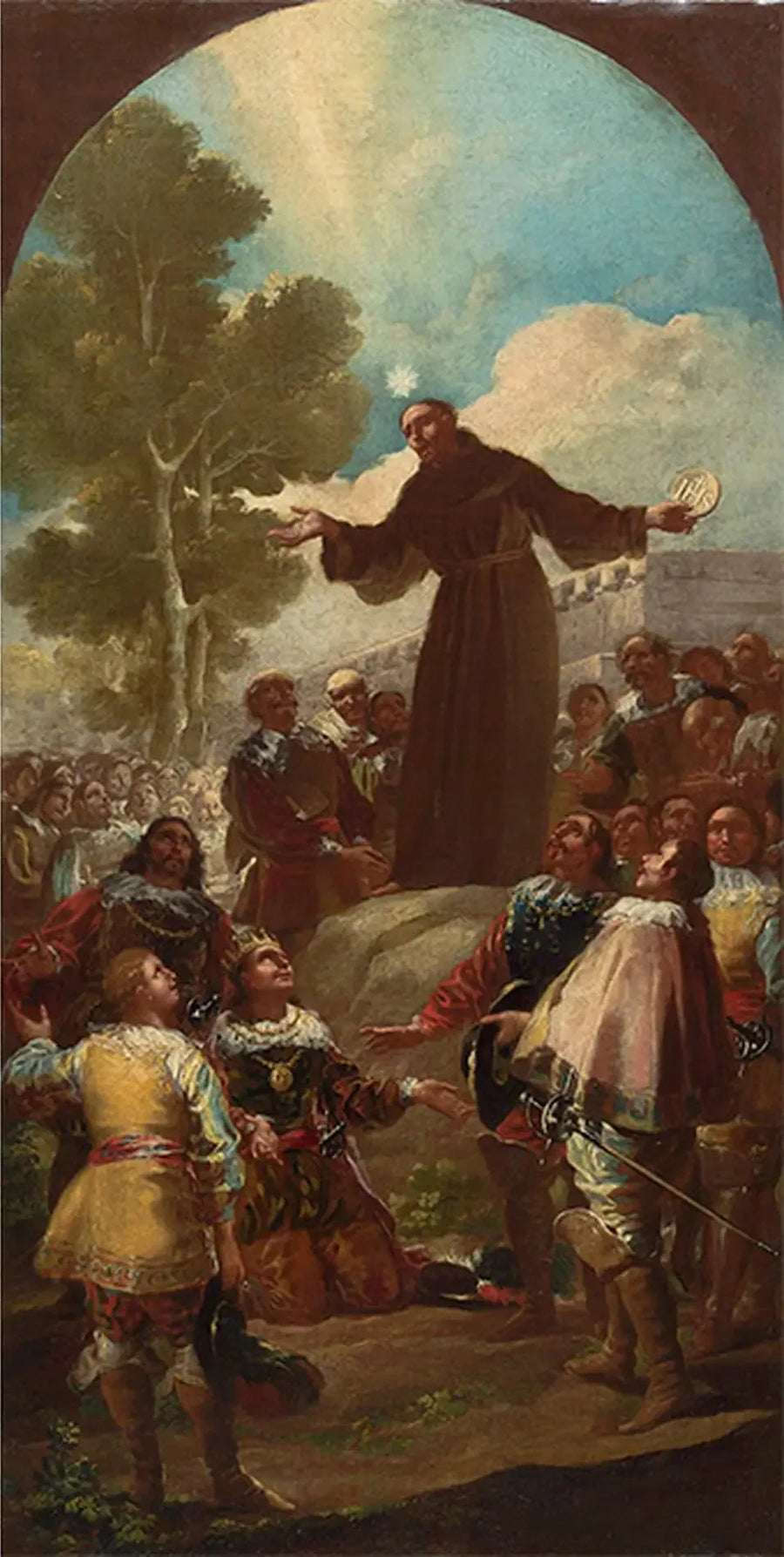 Sankt Bernardin av Siena predikan - Francisco de Goya