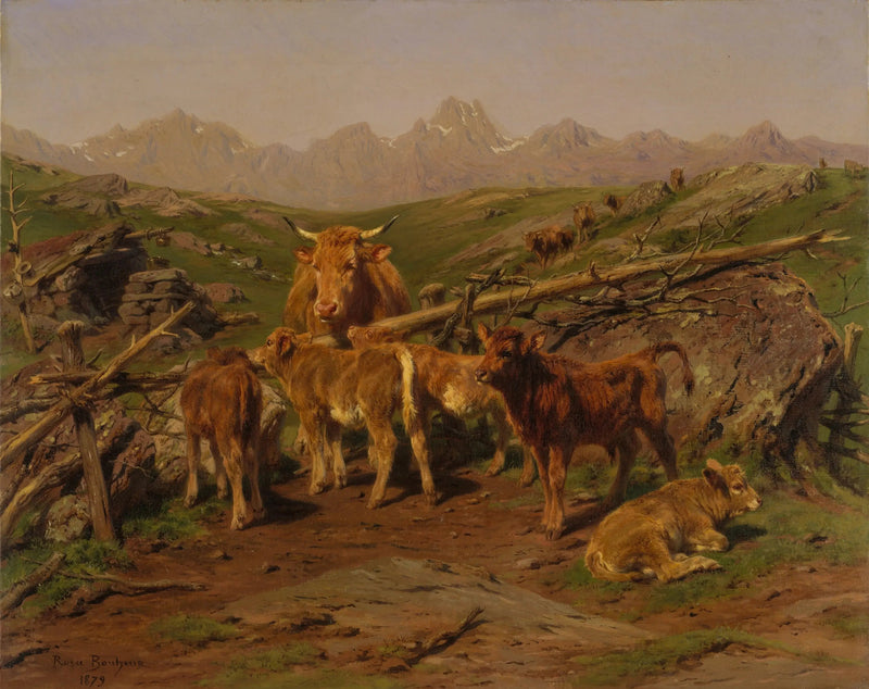 Avvänjning av kalvar - Rosa Bonheur