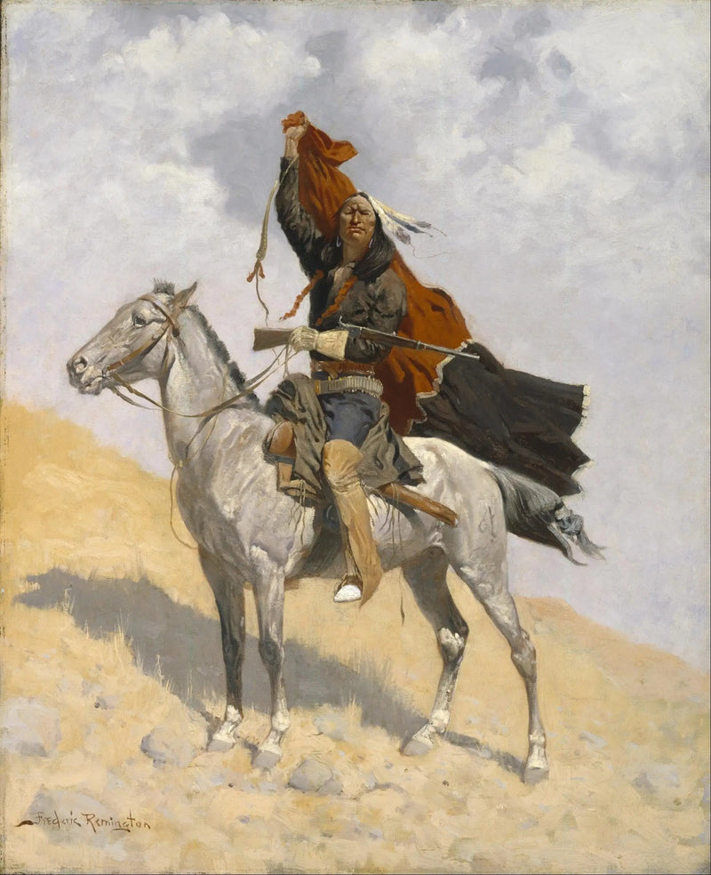 Signalet för täcket - Frederic Remington