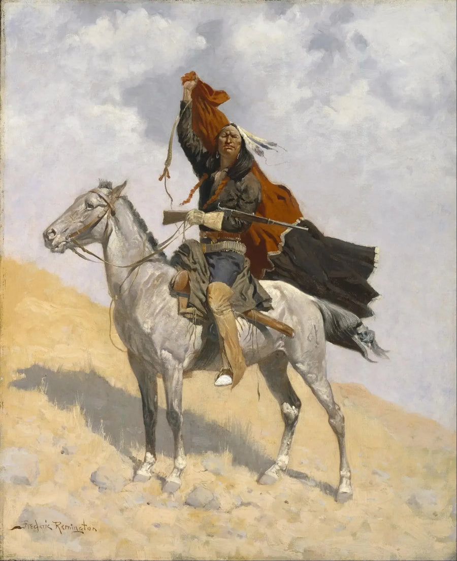 Signalet för täcket - Frederic Remington