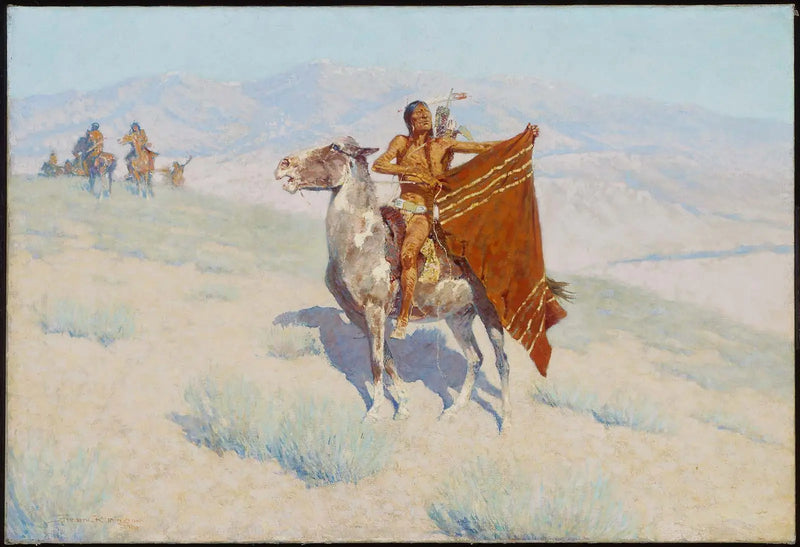 Signalet för täcket - Frederic Remington