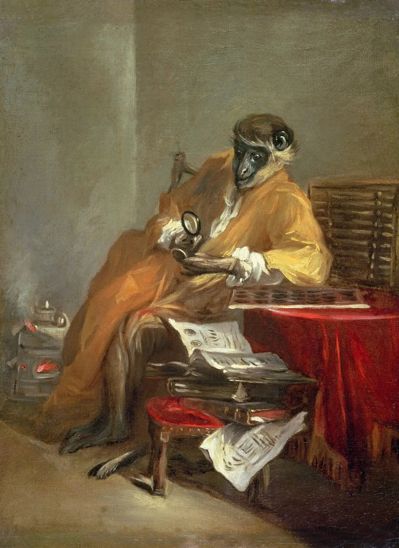 Den antika apan - Jean Simeón Chardin