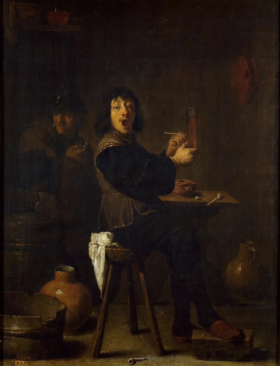 Den glada soldaten - David Teniers den yngre