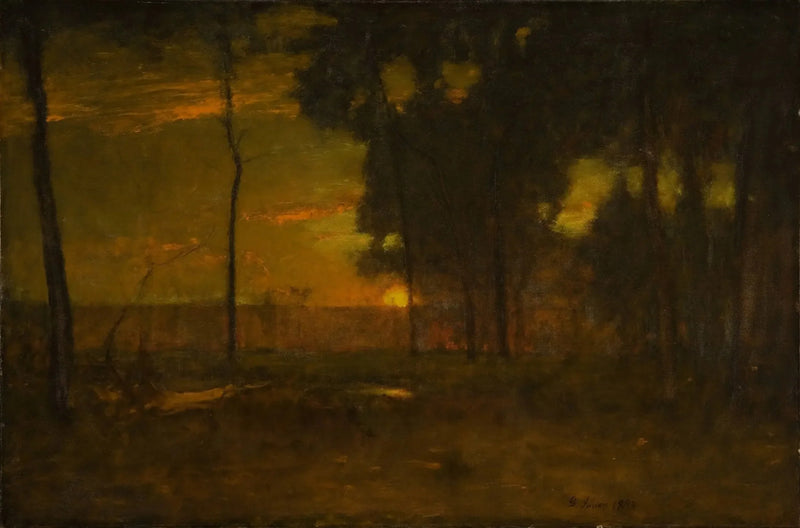 Den strålande solen - George Inness