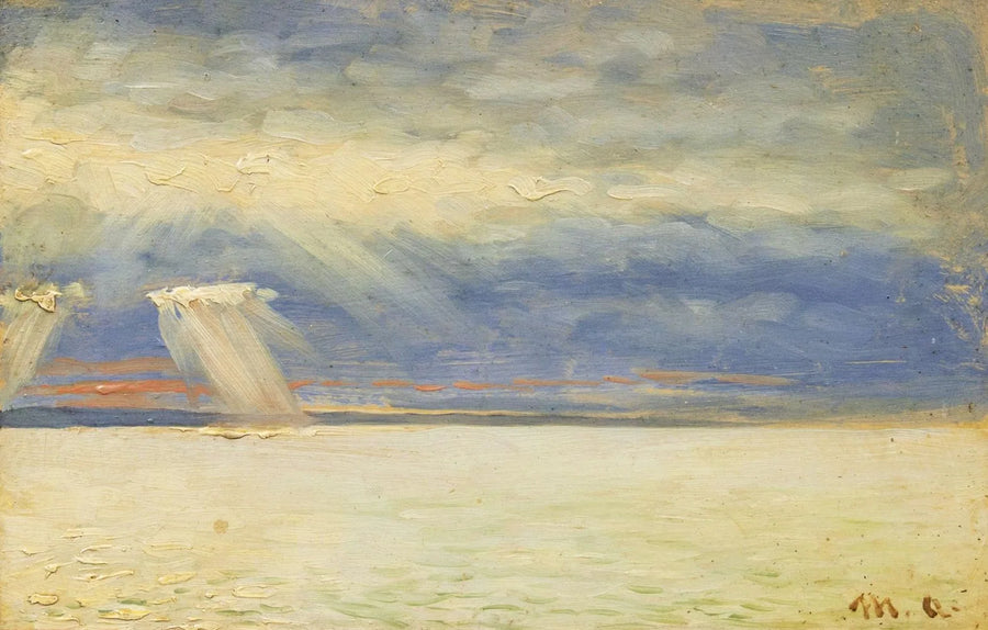 Le soleil perce les nuages. - Michael Peter Ancher