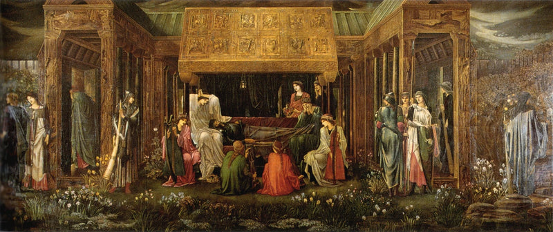 Arthurs sömn i Avalon - Edward Burne-Jones