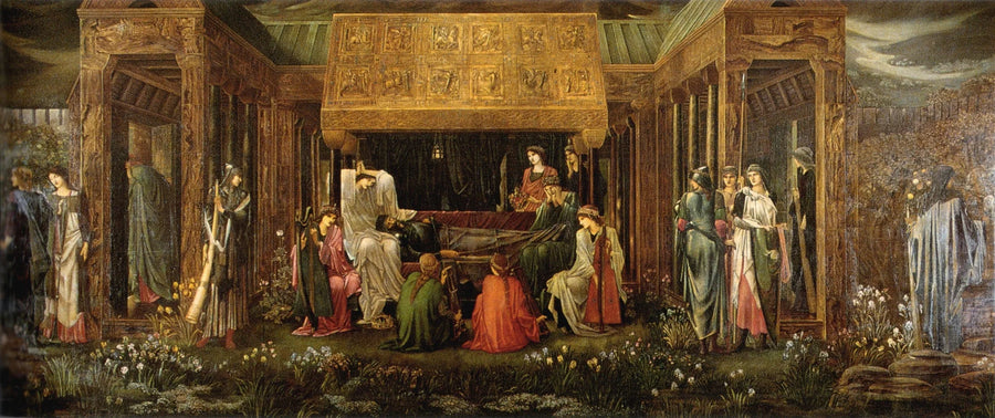 Arthurs sömn i Avalon - Edward Burne-Jones