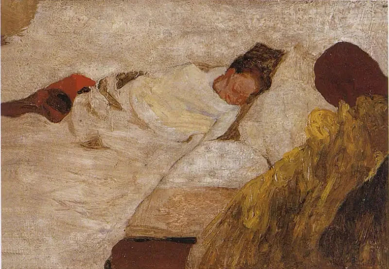 Madam Vuillards sömn - Édouard Vuillard