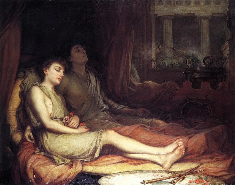 Sömnen och döden av hans halvbror - John William Waterhouse