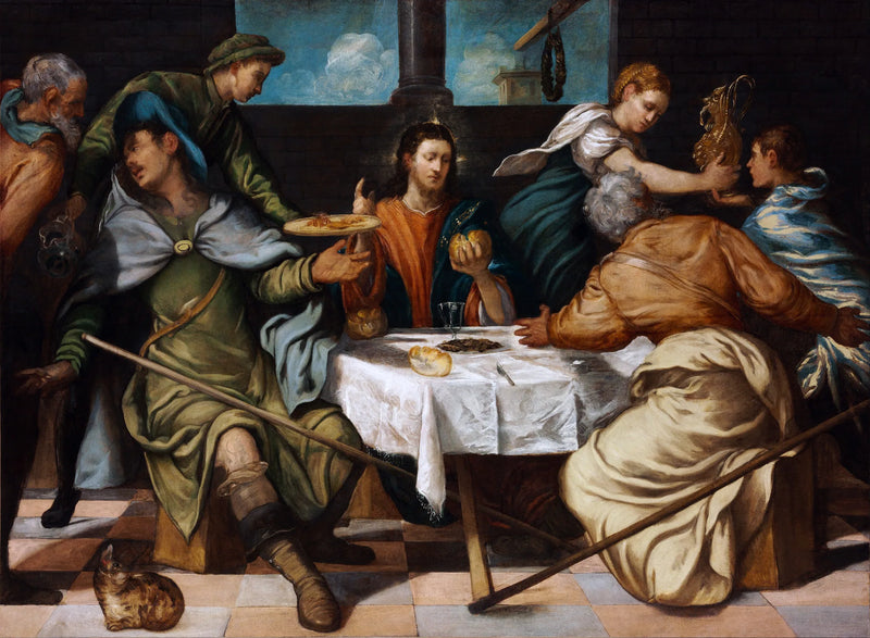 Emmaüs-middagen - Jacopo Tintoretto