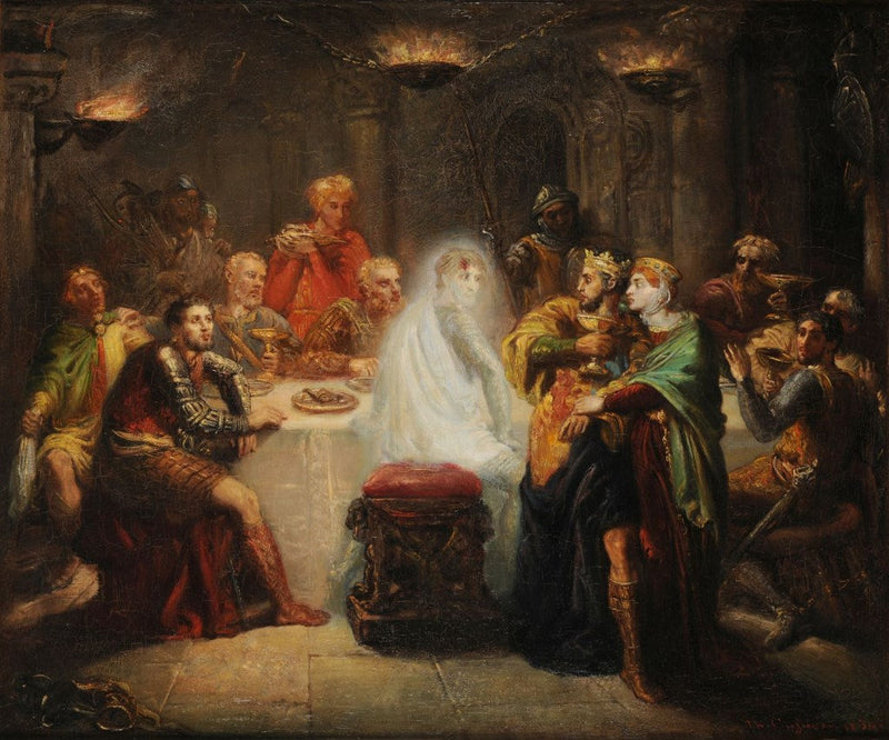 Banquos spektrum - Théodore Chassériau