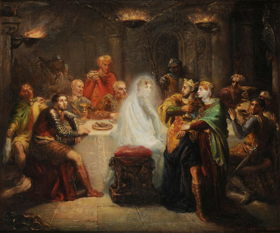 Banquos spektrum - Théodore Chassériau