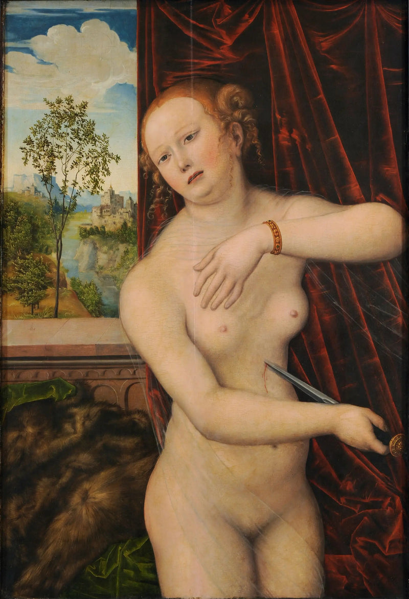 Lucrecias självmord - Lucas Cranach den äldre