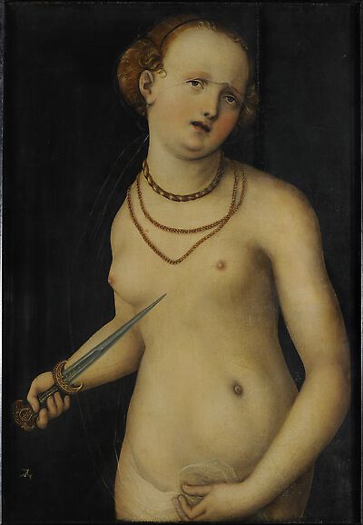 Lucrecias självmord - Lucas Cranach den äldre