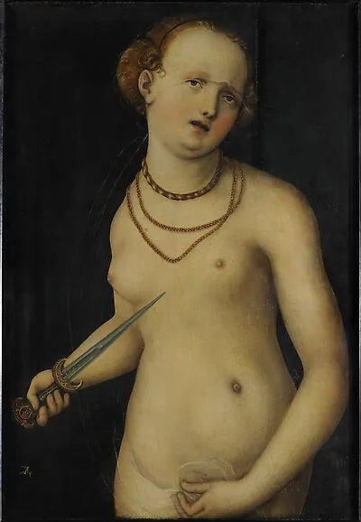 Lucrecias självmord - Lucas Cranach den äldre