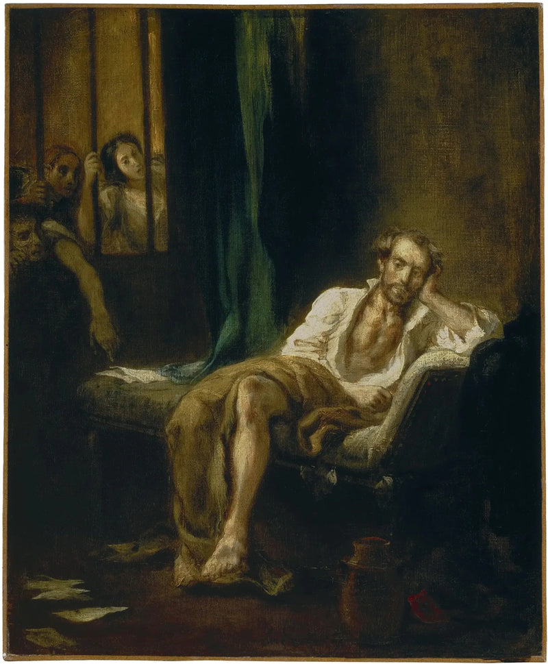 Tasse i galningarnas hus - Eugène Delacroix