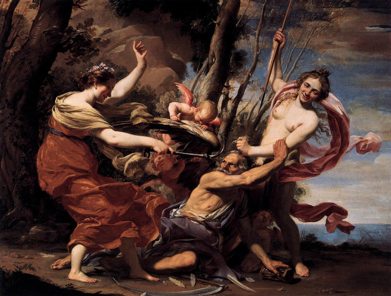 Tiden besegrad av Kärlek, Skönhet och Hopp - Simon Vouet
