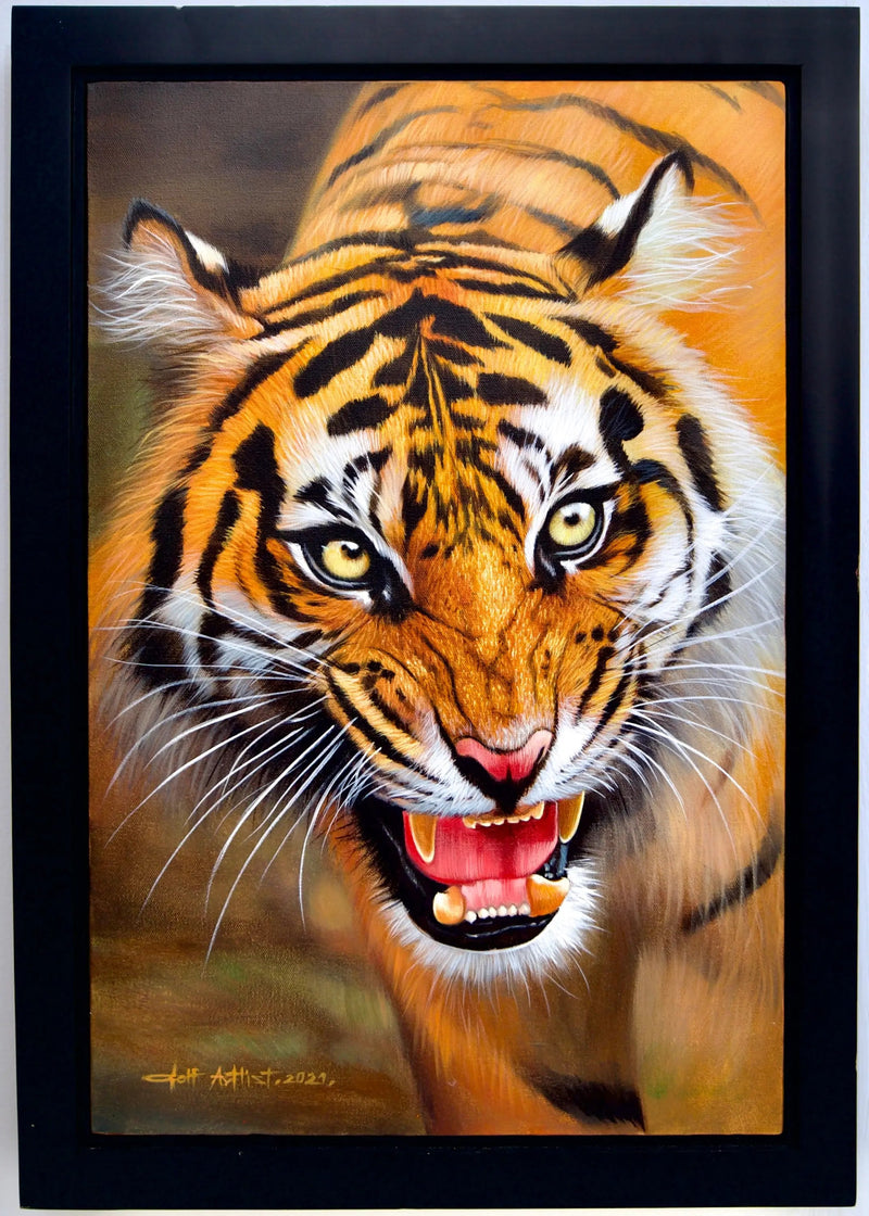 Den skyddande tigern | 40 x 60 cm
