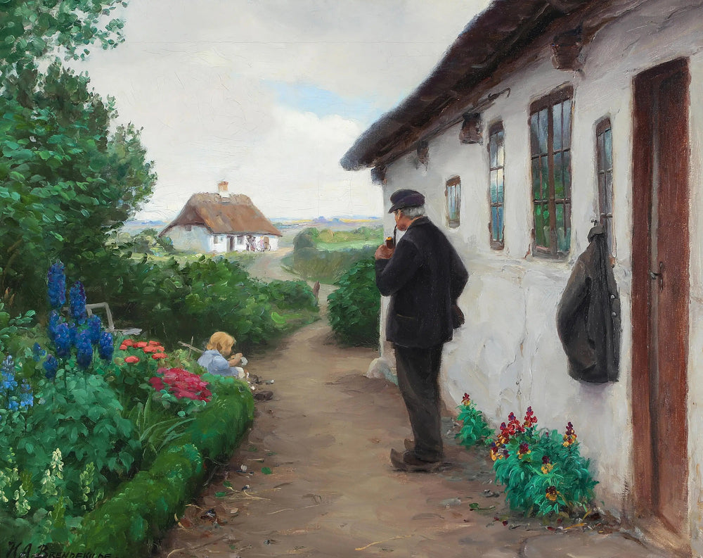 Le travailleur routier Chr. Larsen de Jyllinge. - H. A. Brendekilde - Alpha Reproduction