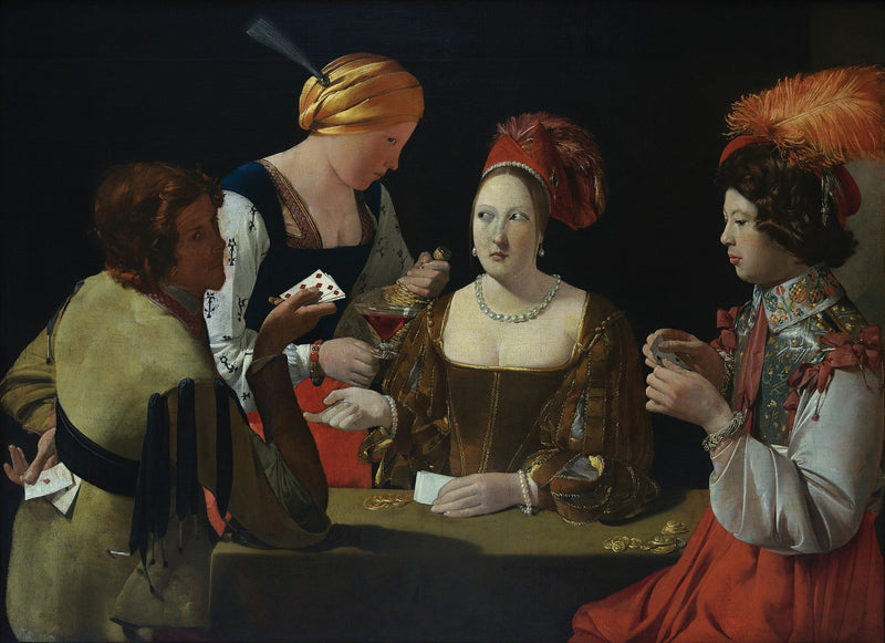 Tricksterren med klöver ess - Georges de La Tour