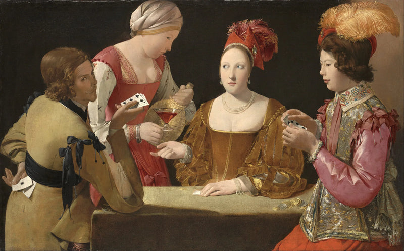 Tricksterren med klöver ess - Georges de La Tour