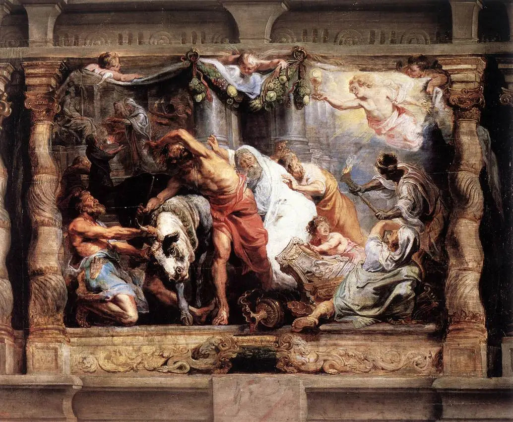 Le Triomphe de l'Eucharistie sur l'Idolâtrie - Peter Paul Rubens image 1 copie de tableau peinte à la main