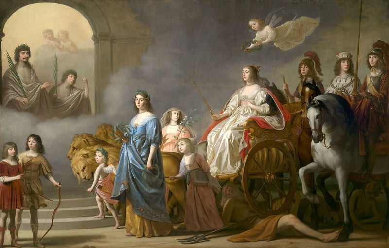 Höjdpunkten av vinterkungen: Allegori av den rättvise - Gerrit van Honthorst