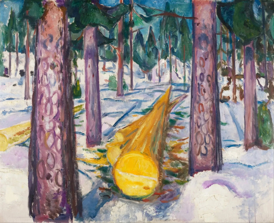 Den gula stammen - Edvard Munch