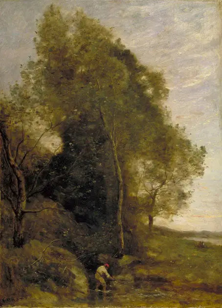 Hålet vid kräftfisket - Jean-Baptiste Camille Corot