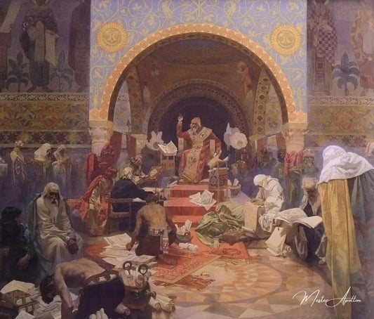 Le tsar bulgare Simeon - Mucha - Reproductions de tableaux et peintures haut de gamme