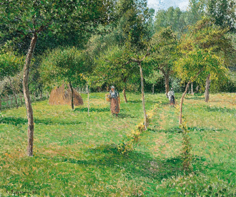 Äppelodlingen i Éragny - Camille Pissarro