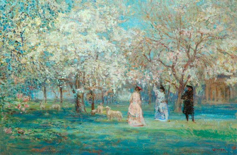 Blommande fruktträdgård - Charles Conder