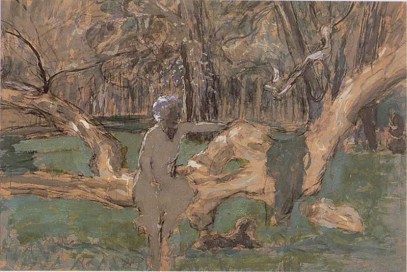 Den gamle trädet - Édouard Vuillard