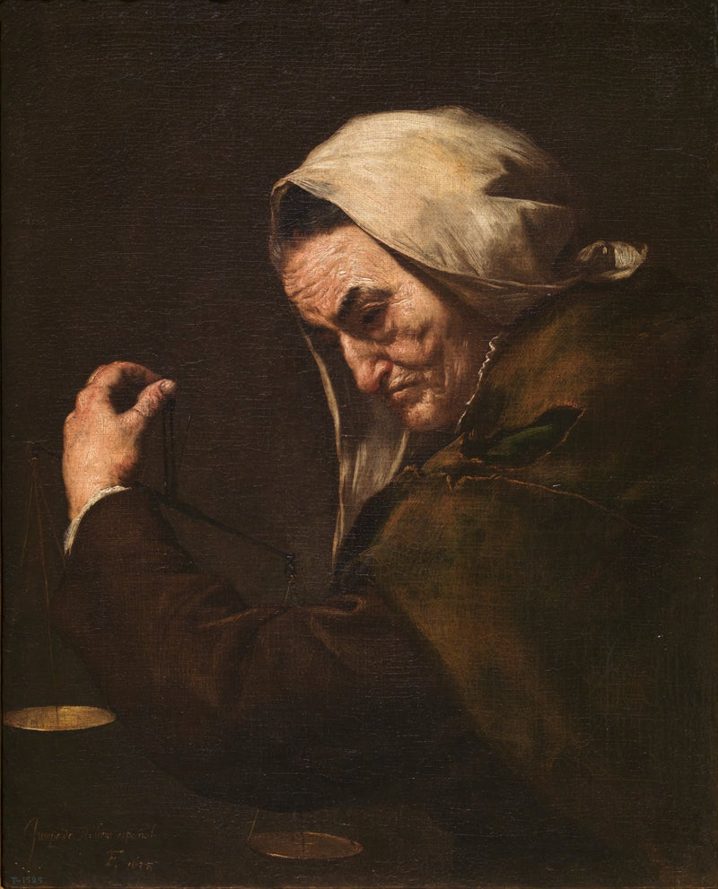 Den gamle penningutpressaren - Jusepe de Ribera