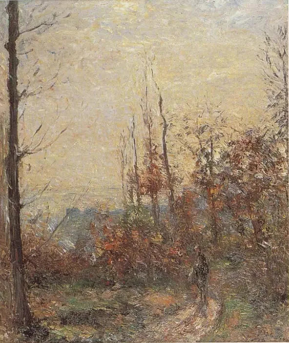 Den gamla vägen på hösten, Pontoise - Camille Pissarro
