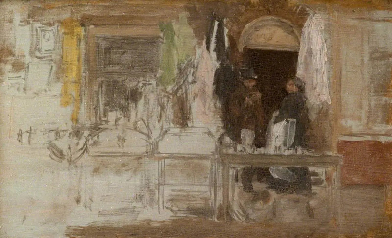 Den gamla klädaffären, Houndsditch - James Abbott McNeill Whistler