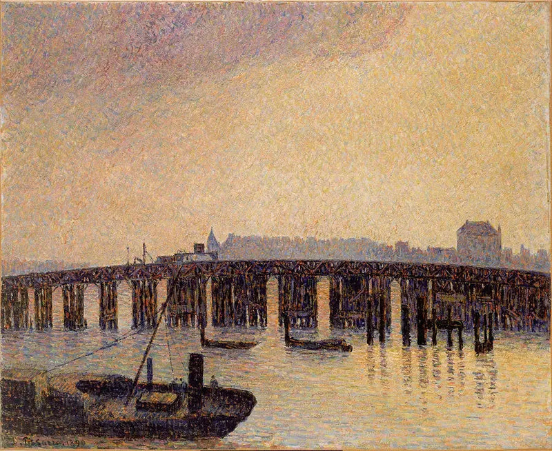 Den Gamla Bron i Chelsea, London - Camille Pissarro