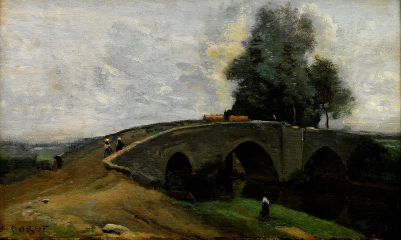 Den gamla bron - Jean-Baptiste Camille Corot