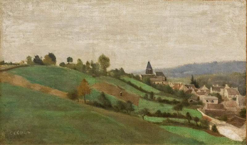 Byn Presles, nära Beaumont-sur-Oise - Jean-Baptiste Camille Corot