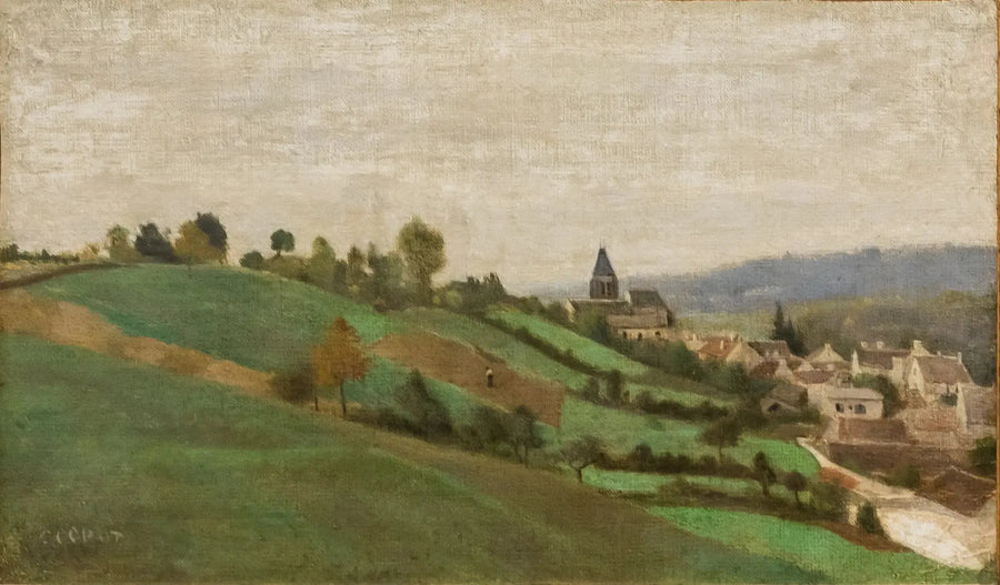 Byn Presles, nära Beaumont-sur-Oise - Jean-Baptiste Camille Corot