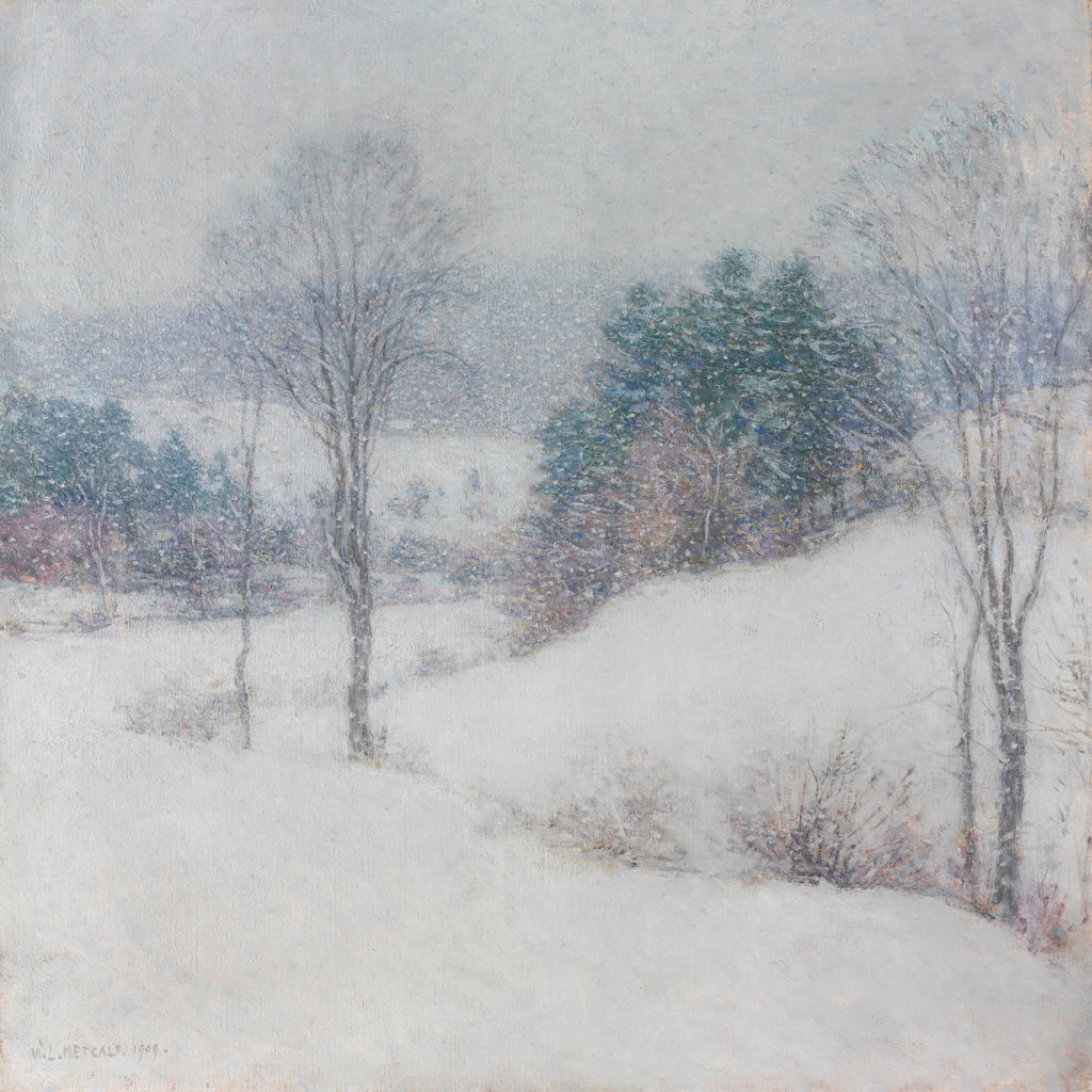 Le voile blanc - Willard Metcalf image 1 copie de tableau peinte à la main