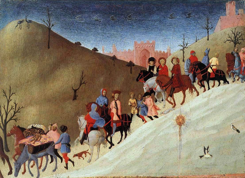 De vise männens resa - Stefano di Giovanni (Sassetta)