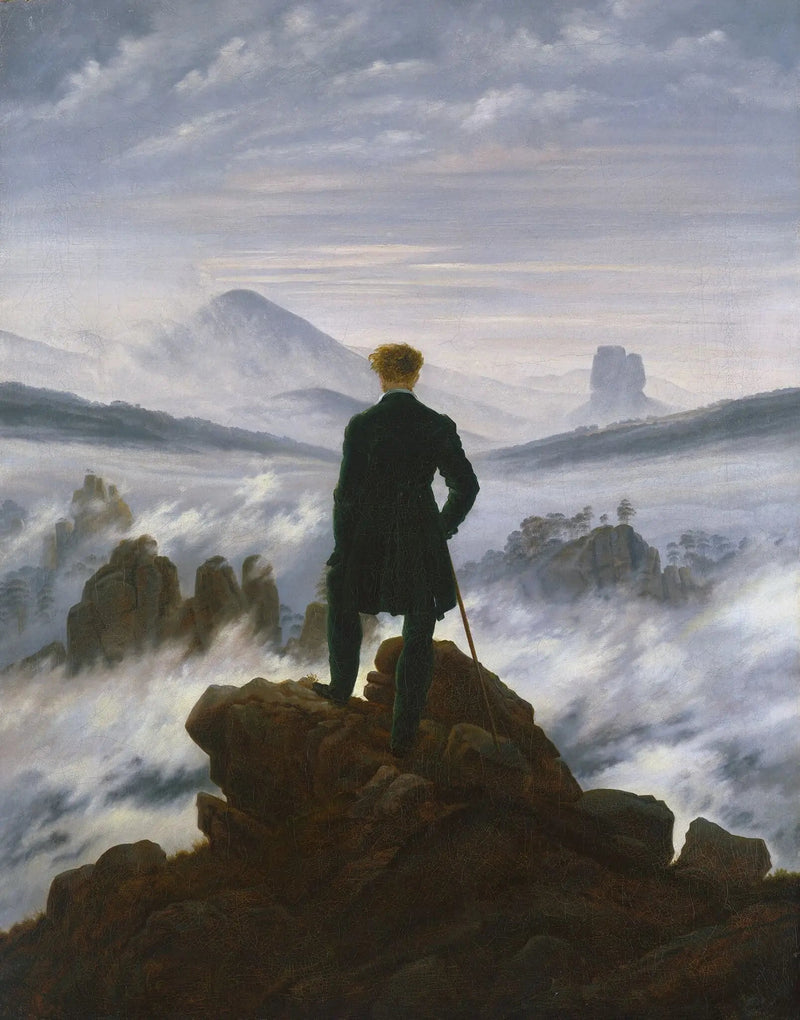 Resenären som betraktar ett hav av moln - Caspar David Friedrich