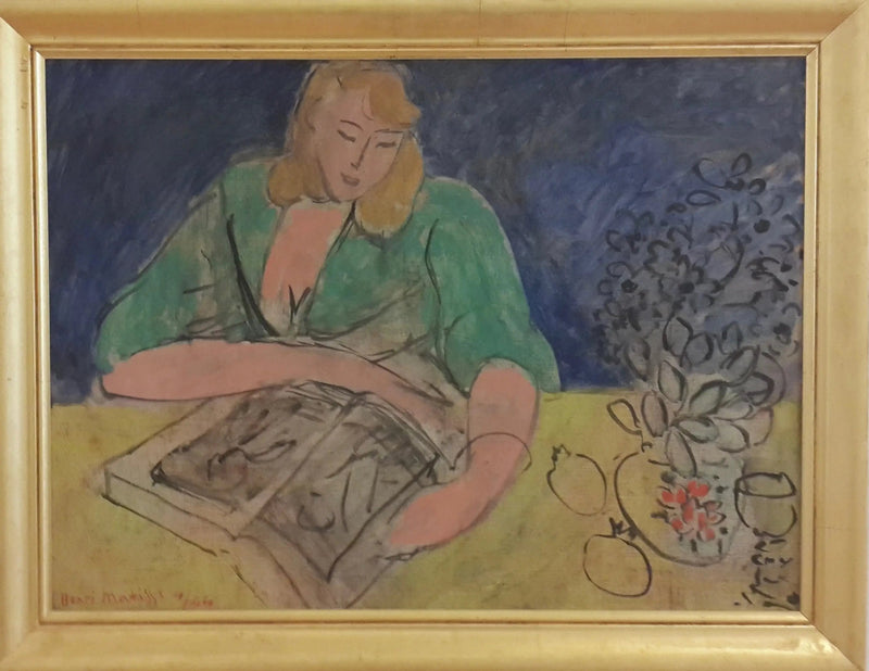 Läsare vid det gula bordet - Henri Matisse