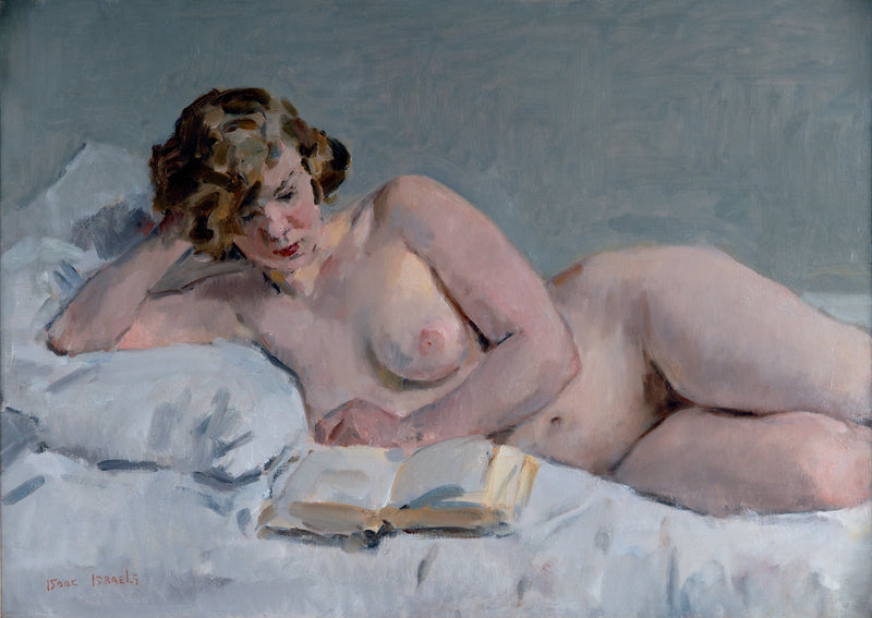 lång sittande naken - Isaac Israëls