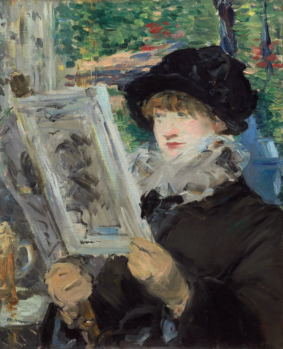 Läsning av illustrerat - Édouard Manet